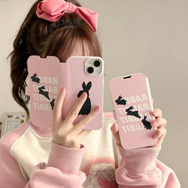 【KQ89】うさぎ ❤️ 手帳型ケース ❤️ iPhoneケース ❤️ 可愛い ❤️ スマホ ース